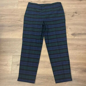 Talbots | Cotton Tartan plaid crop/ankle pants side zip women’s size 10P petite